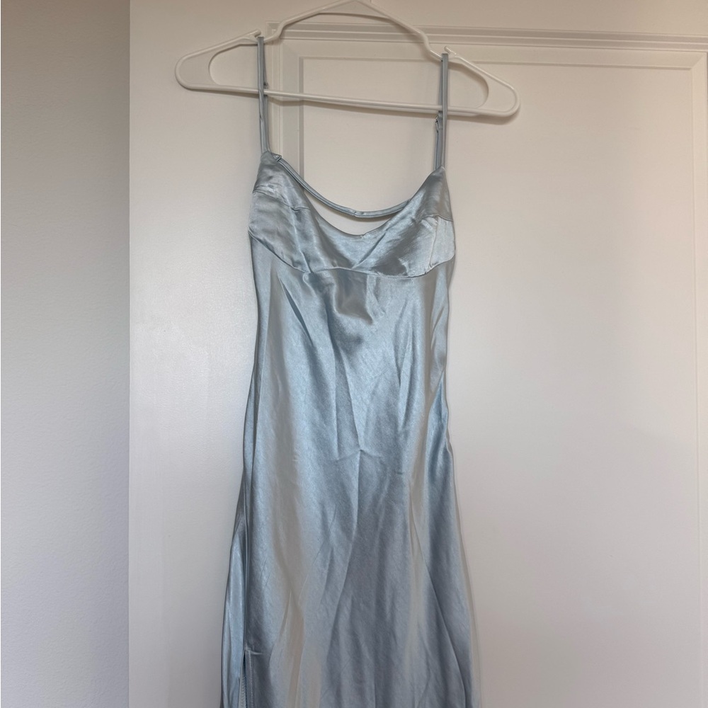 Princess Polly Light Blue Satin Chemise